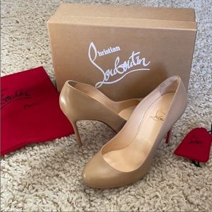 Christian Louboutin Filo 120 Kid Nude Pump